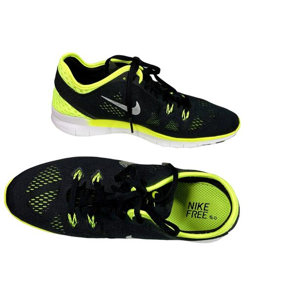 NEW Nike Sneakers Women's Free 5.0 Breathe Training Running Shoes Black Size 9.5 - Picture 6 of 6